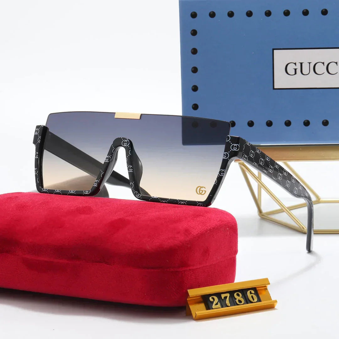 5 Colors One Piece  Printed Polarized Sunglasses
