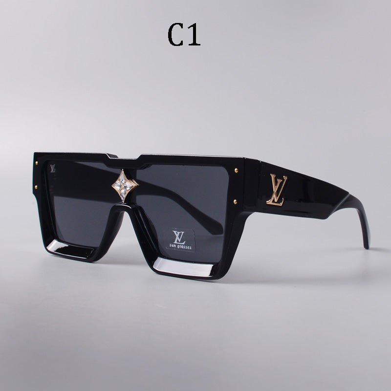 Square frame unisex sunglasses 1486