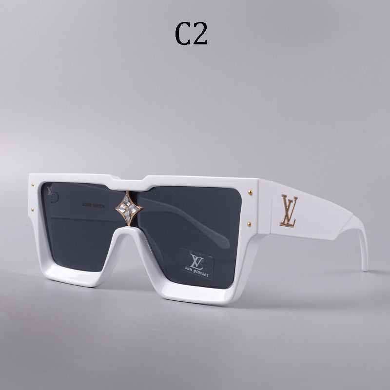 Square frame unisex sunglasses 1486