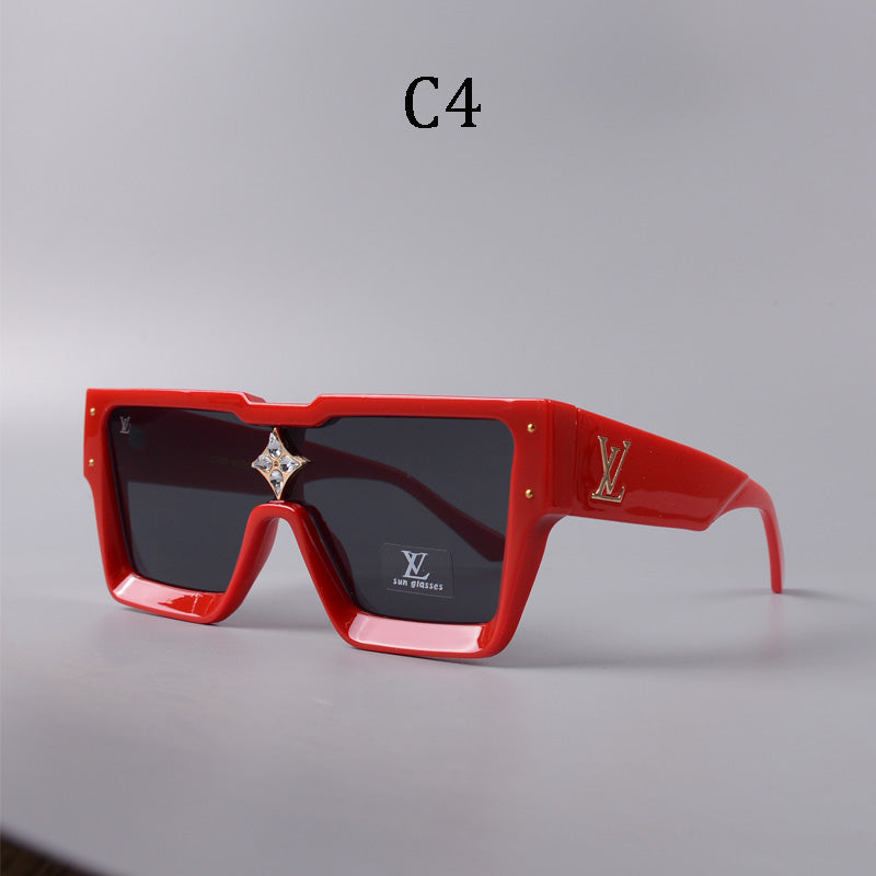 Square frame unisex sunglasses 1486