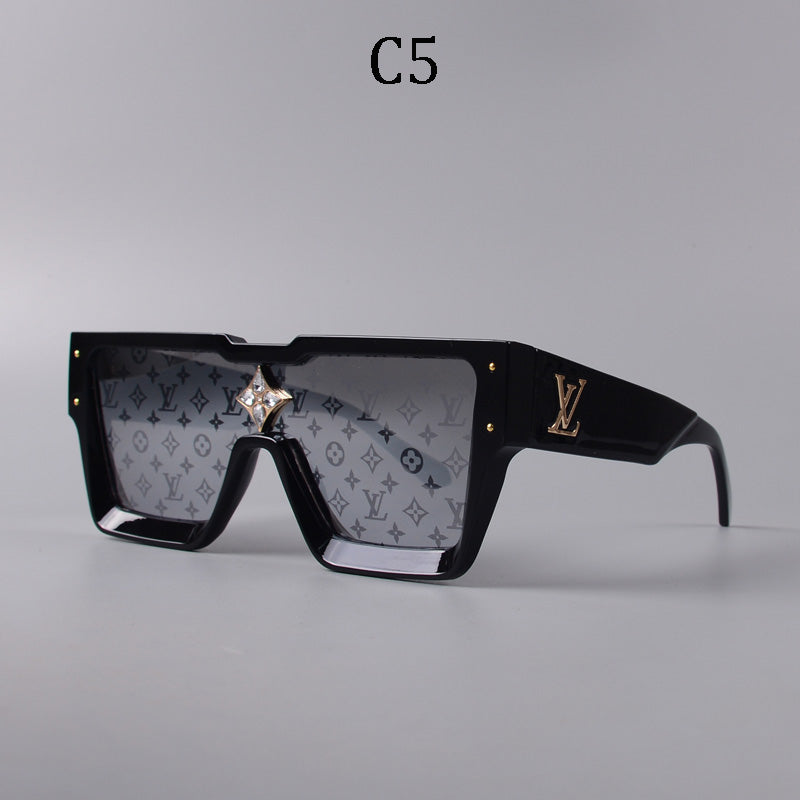 Square frame unisex sunglasses 1486