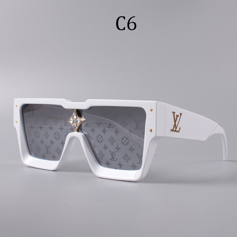 Square frame unisex sunglasses 1486