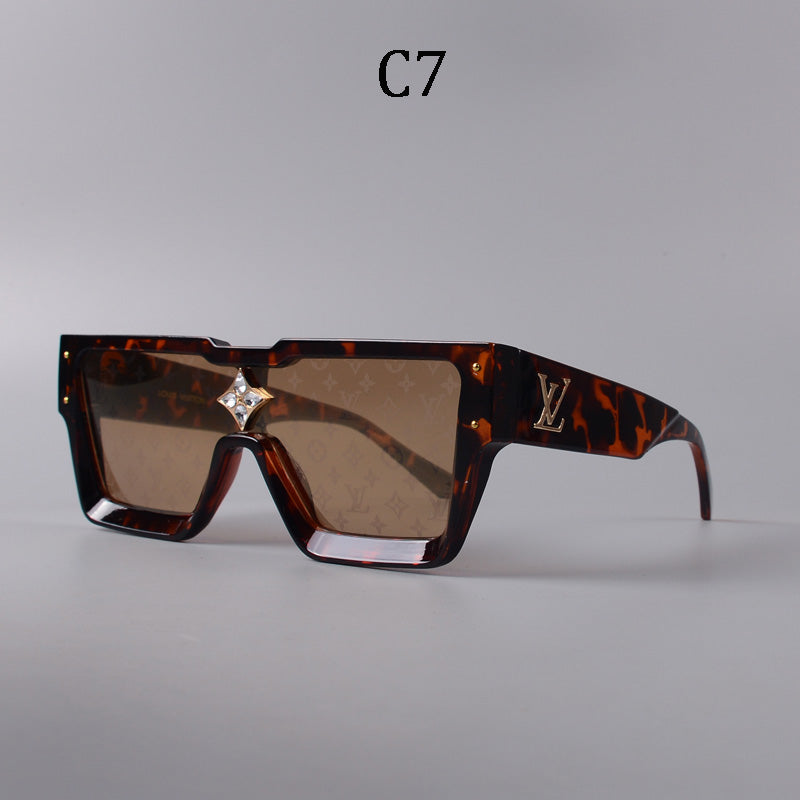 Square frame unisex sunglasses 1486