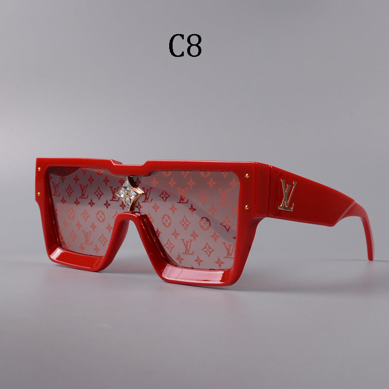 Square frame unisex sunglasses 1486