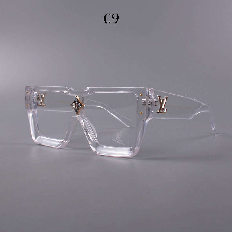 Square frame unisex sunglasses 1486