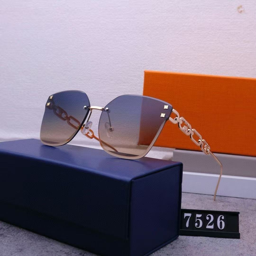 5 color fashion conjoined letters four-leaf clover lens polarized sunglasses
