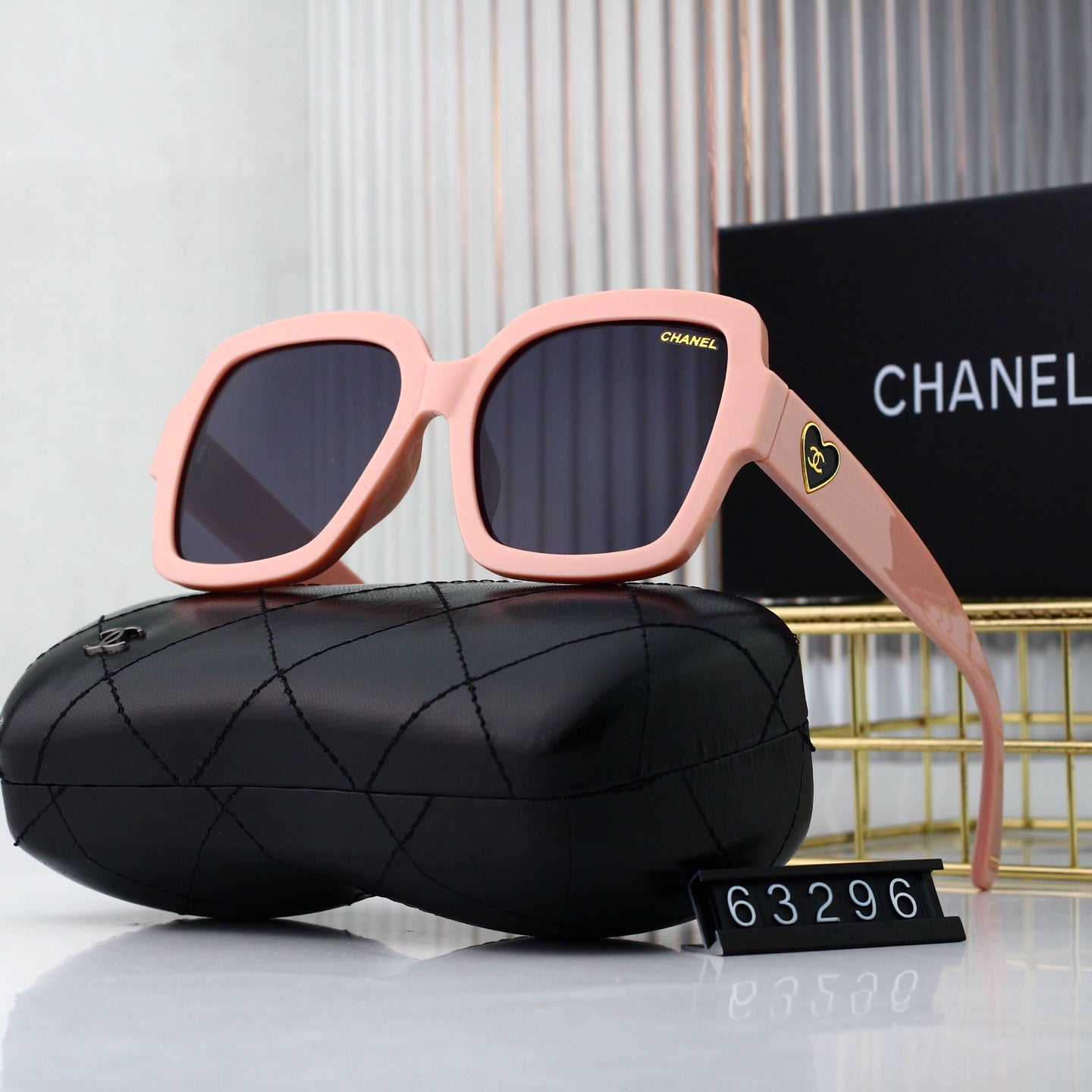 5 colors new love heart luxury polarized sunglasses #63296