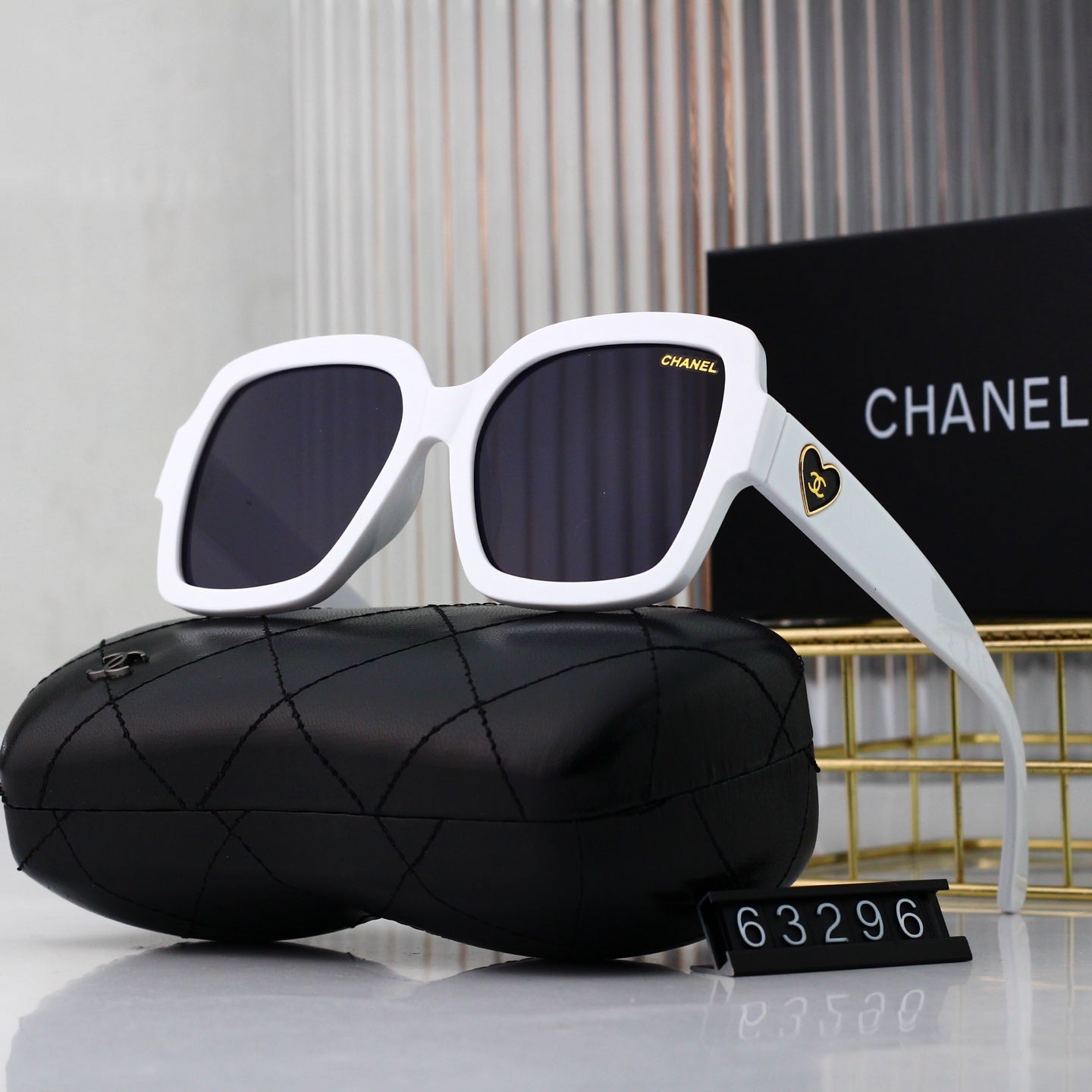 5 colors new love heart luxury polarized sunglasses #63296