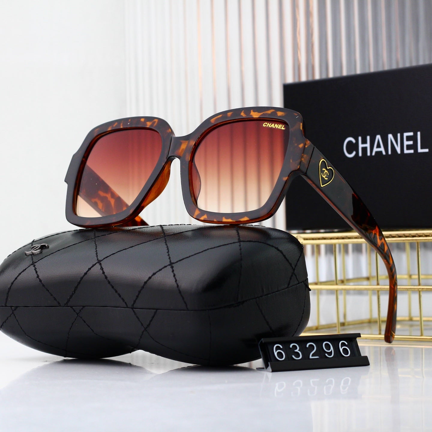 5 colors new love heart luxury polarized sunglasses #63296